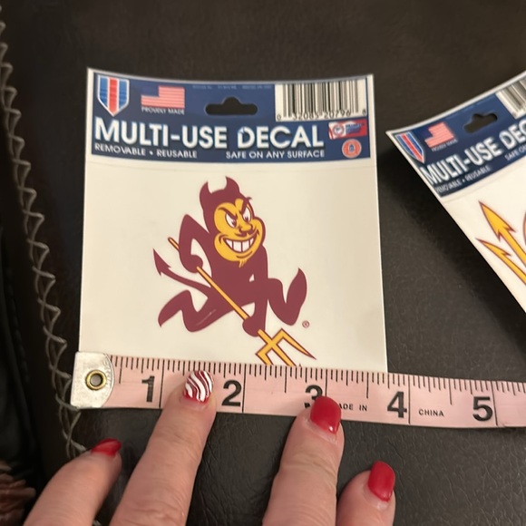 NWOT ASU & Sparky Multi Use Decals - Picture 6 of 8